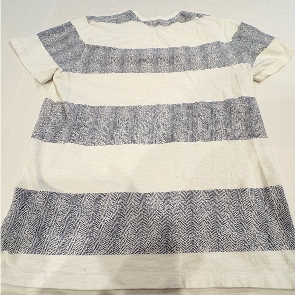 Old Navy Blue and White Striped Short Sleeve Tee - Picture 5 of 5